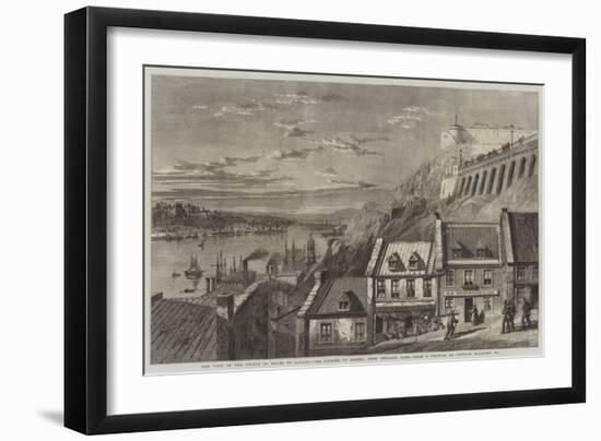 The Visit of the Prince of Wales to Canada, the Citadel of Quebec, from Prescott Gate-Richard Principal Leitch-Framed Giclee Print