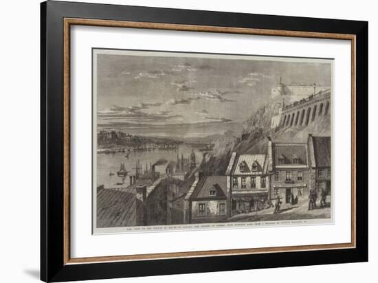 The Visit of the Prince of Wales to Canada, the Citadel of Quebec, from Prescott Gate-Richard Principal Leitch-Framed Giclee Print