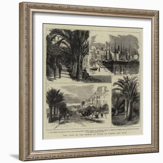 The Visit of the Prince of Wales to Cannes and Nice-null-Framed Giclee Print