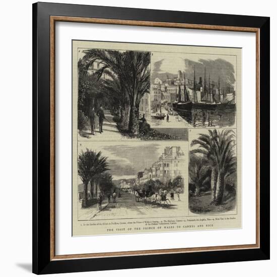 The Visit of the Prince of Wales to Cannes and Nice-null-Framed Giclee Print