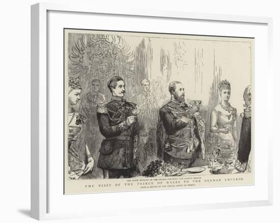 The Visit of the Prince of Wales to the German Emperor-null-Framed Giclee Print