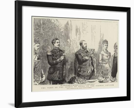 The Visit of the Prince of Wales to the German Emperor-null-Framed Giclee Print