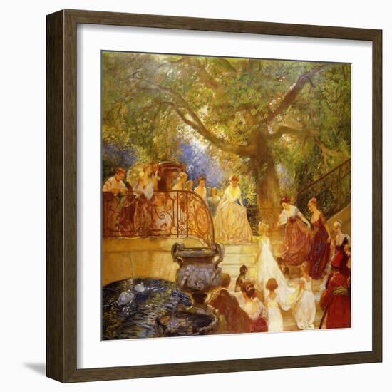 The Visit of the Princess Royal-Gaston De Latouche-Framed Giclee Print