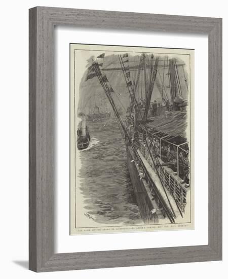 The Visit of the Queen to Liverpool, The Queen's Coming, Hip! Hip! Hurrah!-William Lionel Wyllie-Framed Giclee Print