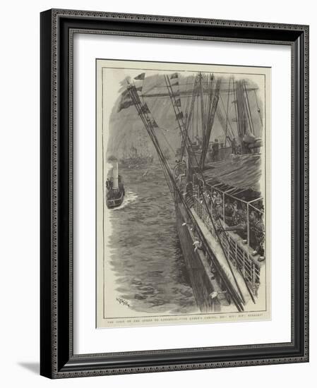 The Visit of the Queen to Liverpool, The Queen's Coming, Hip! Hip! Hurrah!-William Lionel Wyllie-Framed Giclee Print