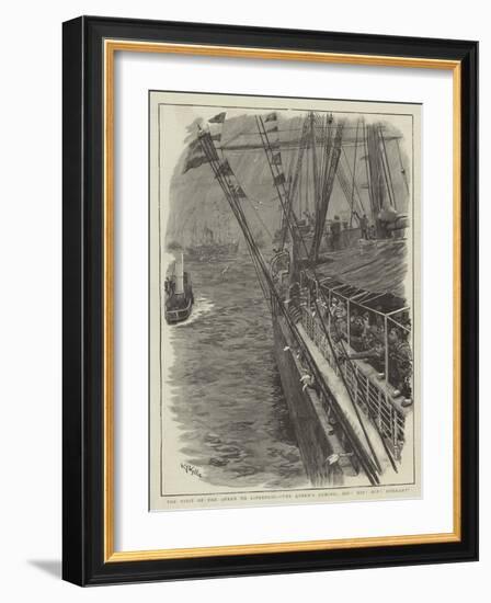 The Visit of the Queen to Liverpool, The Queen's Coming, Hip! Hip! Hurrah!-William Lionel Wyllie-Framed Giclee Print