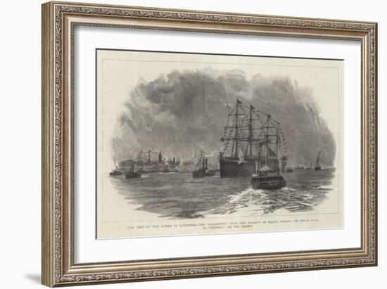 The Visit of the Queen to Liverpool-William Lionel Wyllie-Framed Giclee Print