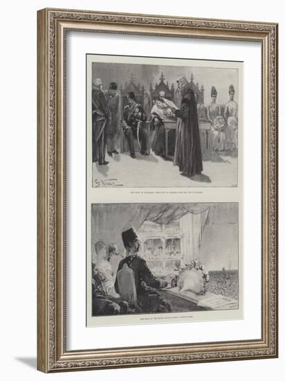 The Visit of the Shah-Gabriel Nicolet-Framed Giclee Print