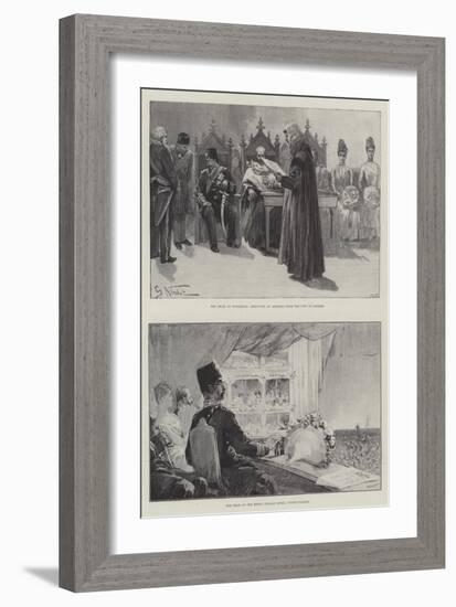 The Visit of the Shah-Gabriel Nicolet-Framed Giclee Print