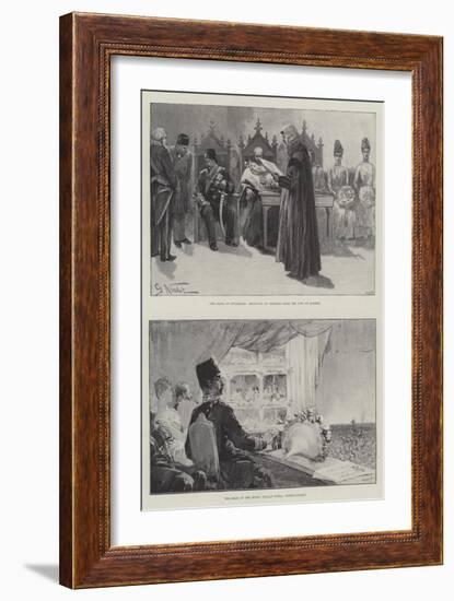 The Visit of the Shah-Gabriel Nicolet-Framed Giclee Print