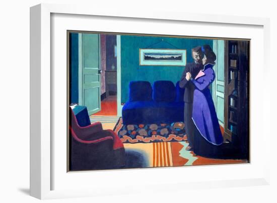 The Visit Painting by Felix Vallotton (1865-1925) (Ec.Suiss) 1899 Zurich, Kunsthalle-Felix Edouard Vallotton-Framed Giclee Print