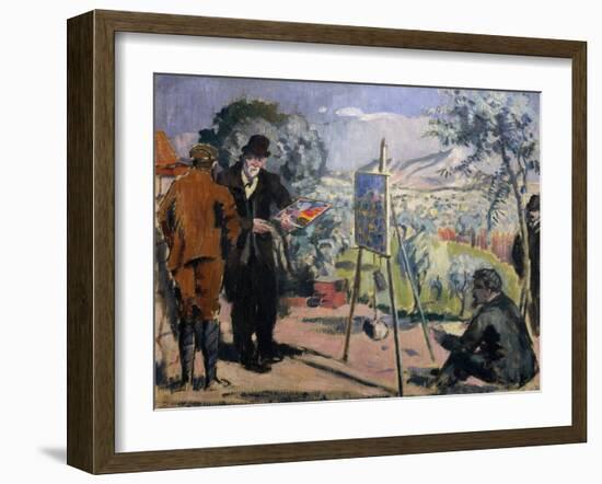 The Visit to Cezanne-Maurice Denis-Framed Giclee Print