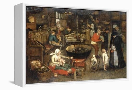 The Visit to the Farm-Pieter Bruegel the Elder-Framed Premier Image Canvas