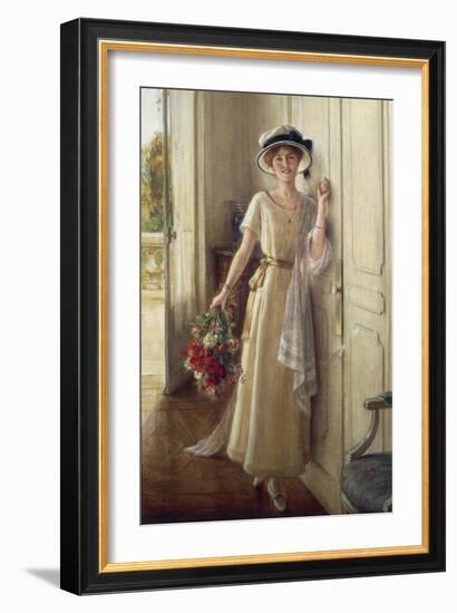 The Visit-Albert Lynch-Framed Giclee Print