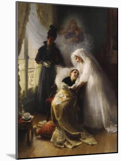 The Visit-Julius Leblanc Stewart-Mounted Giclee Print