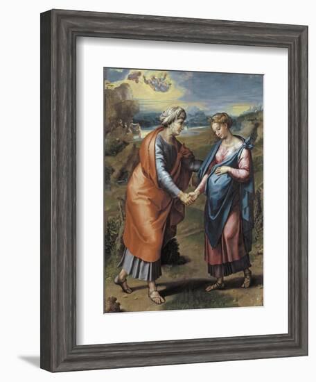 The Visitation, 1517-Raphael-Framed Giclee Print