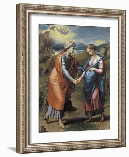 The Visitation, 1517-Raphael-Framed Giclee Print