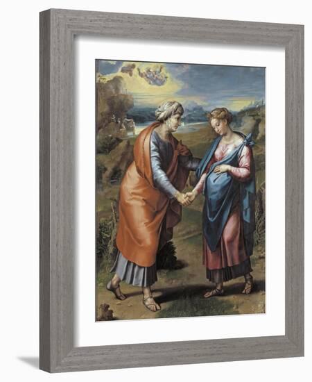 The Visitation, 1517-Raphael-Framed Giclee Print