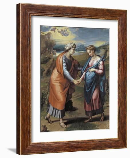 The Visitation, 1517-Raphael-Framed Giclee Print