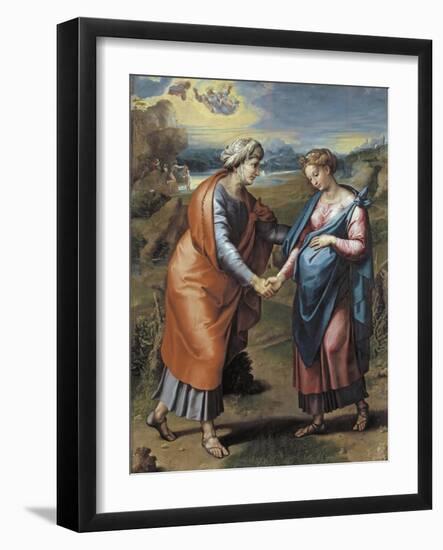 The Visitation, 1517-Raphael-Framed Giclee Print