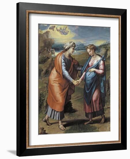 The Visitation, 1517-Raphael-Framed Giclee Print