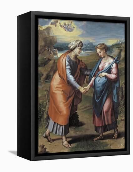 The Visitation, 1517-Raphael-Framed Premier Image Canvas