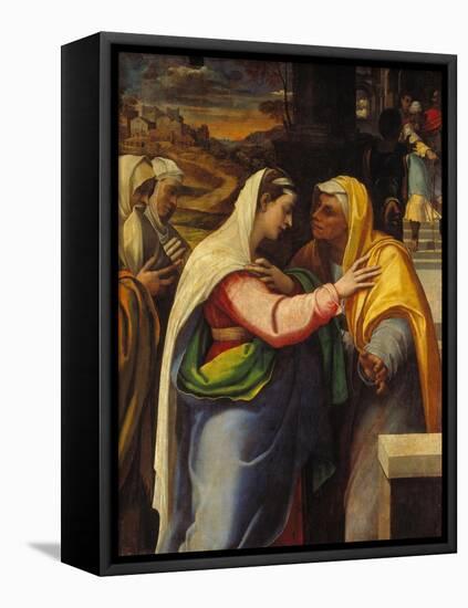 The Visitation, 1519-21-Sebastien Bourdon-Framed Premier Image Canvas