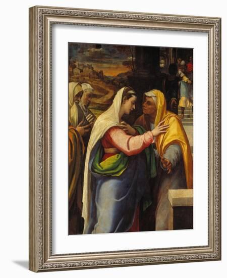 The Visitation, 1519-21-Sebastien Bourdon-Framed Giclee Print