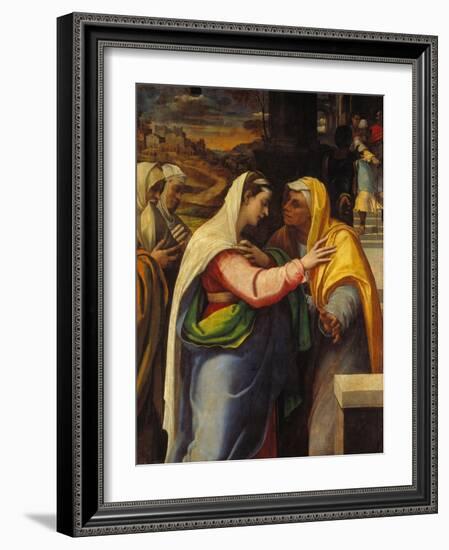 The Visitation, 1519-21-Sebastien Bourdon-Framed Giclee Print