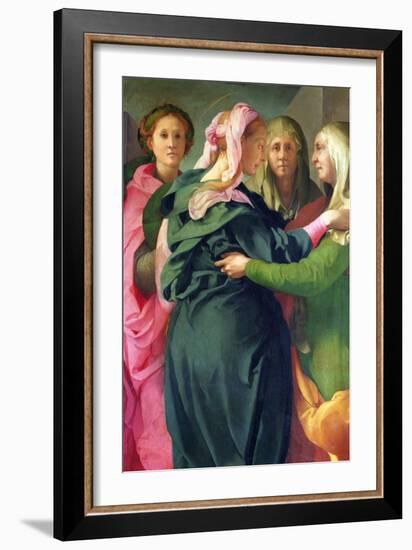 The Visitation, 1528-30 (Detail)-Jacopo da Carucci Pontormo-Framed Giclee Print