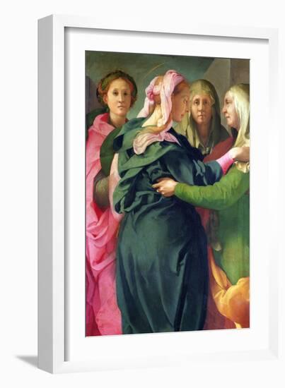 The Visitation, 1528-30 (Detail)-Jacopo da Carucci Pontormo-Framed Giclee Print