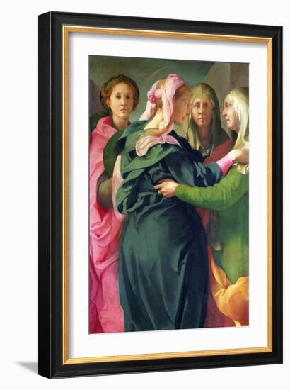 The Visitation, 1528-30 (Detail)-Jacopo da Carucci Pontormo-Framed Giclee Print