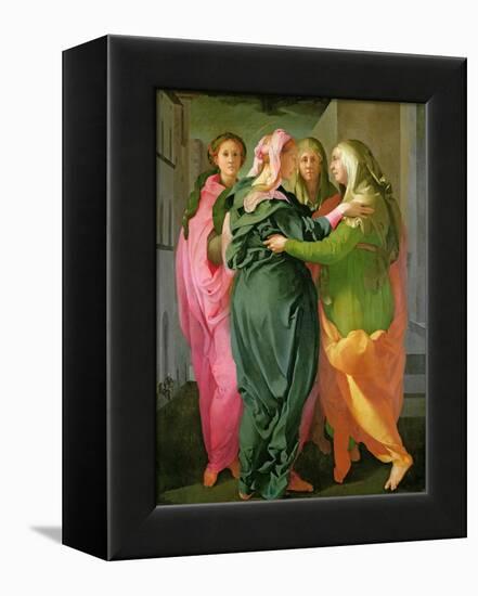 The Visitation, 1528-30 (Fresco) (See 208284 and 60439 for Details)-Jacopo da Carucci Pontormo-Framed Premier Image Canvas