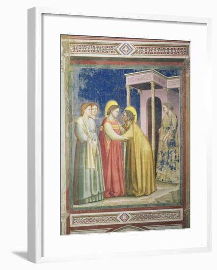 The Visitation, circa 1305-Giotto di Bondone-Framed Giclee Print