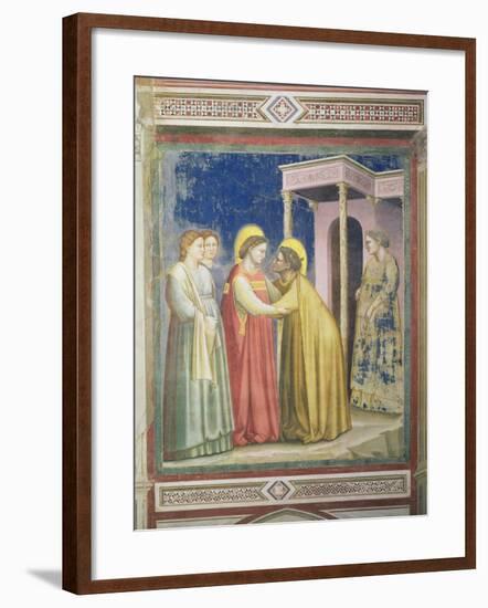 The Visitation, circa 1305-Giotto di Bondone-Framed Giclee Print