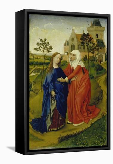 The Visitation of Mary, C. 1435-Rogier van der Weyden-Framed Premier Image Canvas