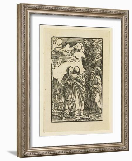 The Visitation of the Virgin to Elizabeth-Albrecht Altdorfer-Framed Giclee Print