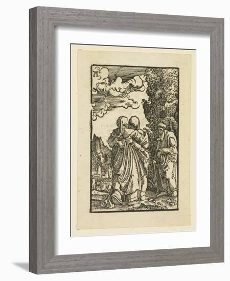 The Visitation of the Virgin to Elizabeth-Albrecht Altdorfer-Framed Giclee Print