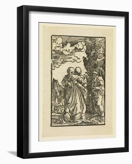 The Visitation of the Virgin to Elizabeth-Albrecht Altdorfer-Framed Giclee Print