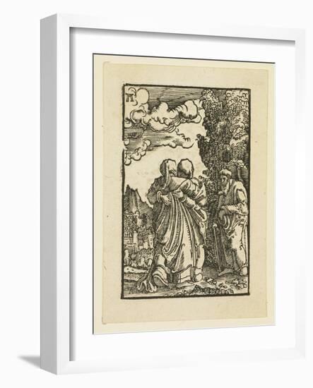 The Visitation of the Virgin to Elizabeth-Albrecht Altdorfer-Framed Giclee Print