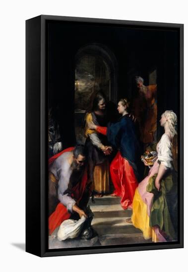 The Visitation Painting by Federico Fiori Called Barocci (Baroccio) (1528-1612) Said the Baroche 15-Federico Fiori Barocci or Baroccio-Framed Premier Image Canvas