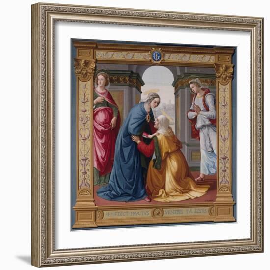 The Visitation Tapestry-null-Framed Giclee Print