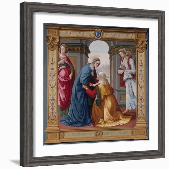 The Visitation Tapestry-null-Framed Giclee Print