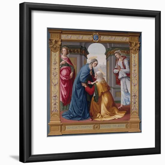 The Visitation Tapestry-null-Framed Giclee Print