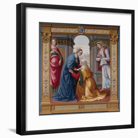 The Visitation Tapestry-null-Framed Giclee Print