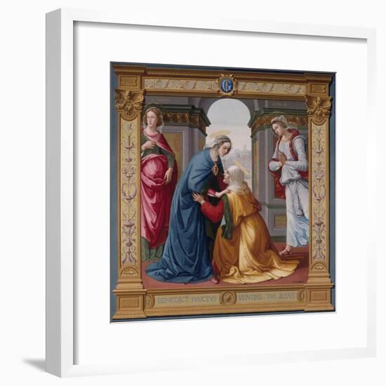 The Visitation Tapestry-null-Framed Giclee Print