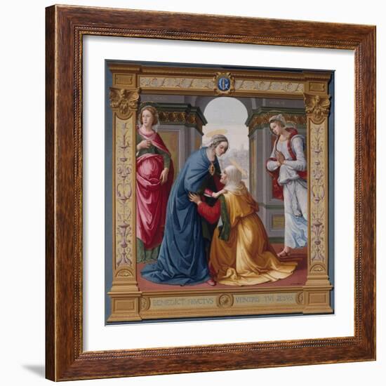 The Visitation Tapestry-null-Framed Giclee Print