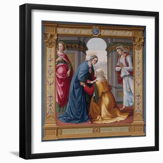 The Visitation Tapestry-null-Framed Giclee Print