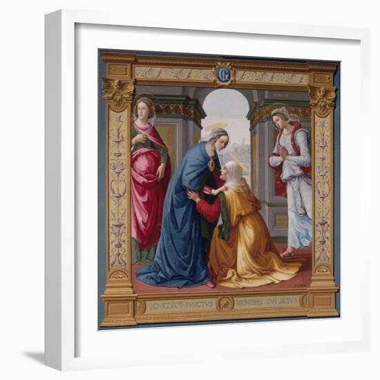 The Visitation Tapestry-null-Framed Giclee Print