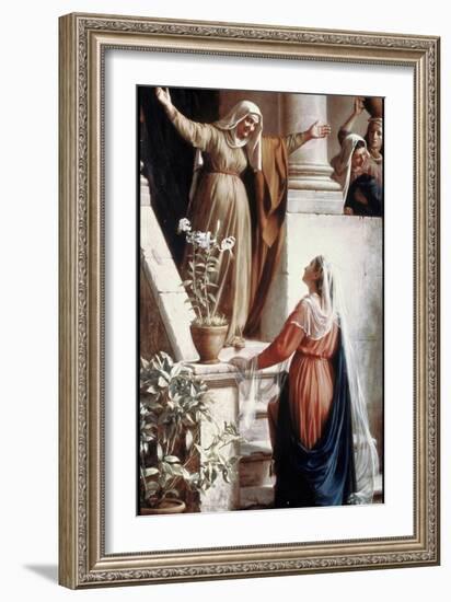 The Visitation-Carl Bloch-Framed Giclee Print